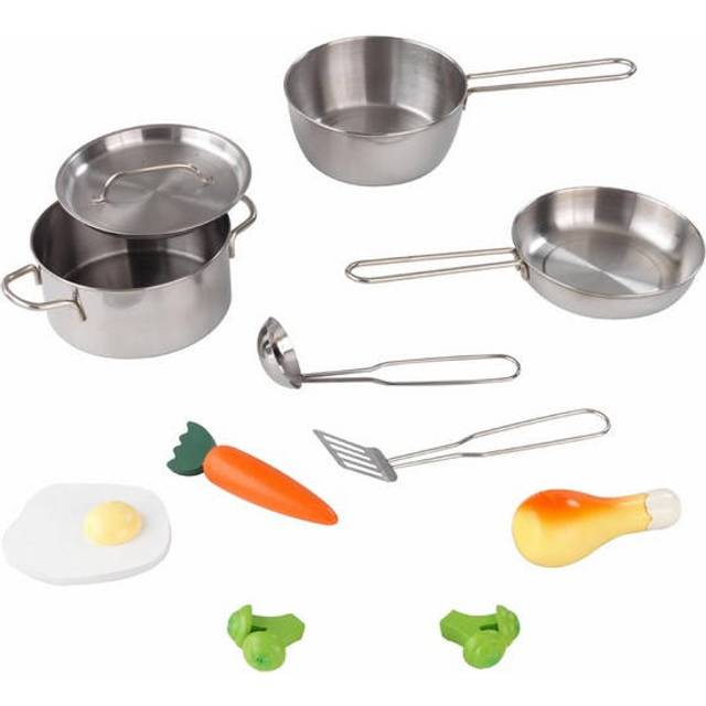 Deluxe Cookware Set - Silver (6.35cm H X 17.78cm W X 12.7cm D)