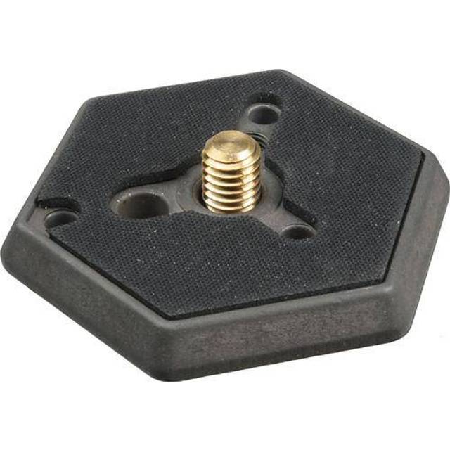 Manfrotto 030-38 3/8 tum heaxagonal frigöringsplatta för Manfrotto huvuden som använder Rc0-stilen på plattan, passar 468 mgrc0, 488 rc0, 229, 303 och 303plus huvuden
