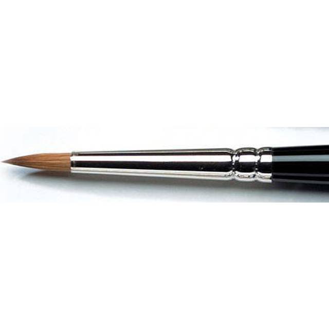 Winsor & Newton 5012004 serie 7 akvarellpensel, Kolinski rund borste miniatyr nr 4 – 3 mm, kvalitet av handarbete