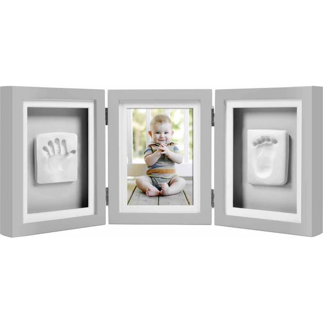 Pearhead Babyprints Deluxe Fotoram, Grå