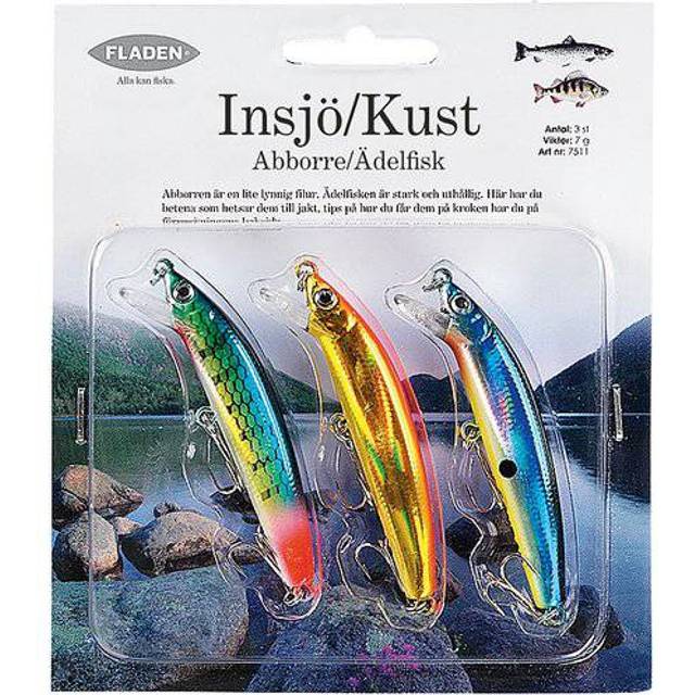 3-pack Wobbler för Abborre och Ädelfisk