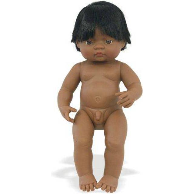 Miniland Educational - 15 Hispanic Boy, Made in Spain, Anatomically Correct Baby Doll