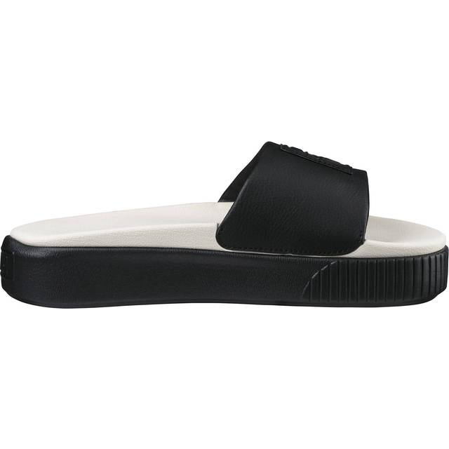 (WMNS) PUMA Platform Slide 'Black Whisper White' - BLACK - 8