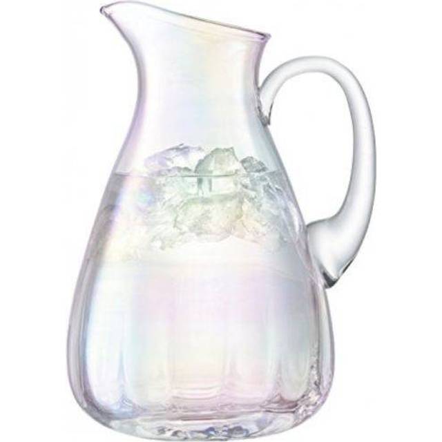 LSA Pearl Jug 2.2L Mother of Pearl| 1 Unit | Mouthblown & Handmade Glass | Hand Painted | PE27