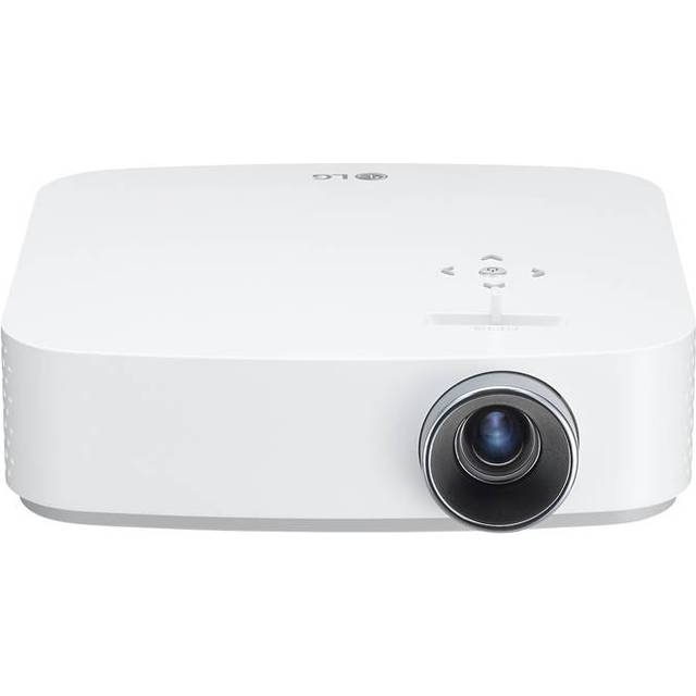 LG Electonics PF50KS.AEU Projektor Beamer upp till 254 cm (100 tum) CineBeam LED Full HD projektor (600 lumen, USB Type-C, webOS) Vit, 17 x 4.9 x 17 cm
