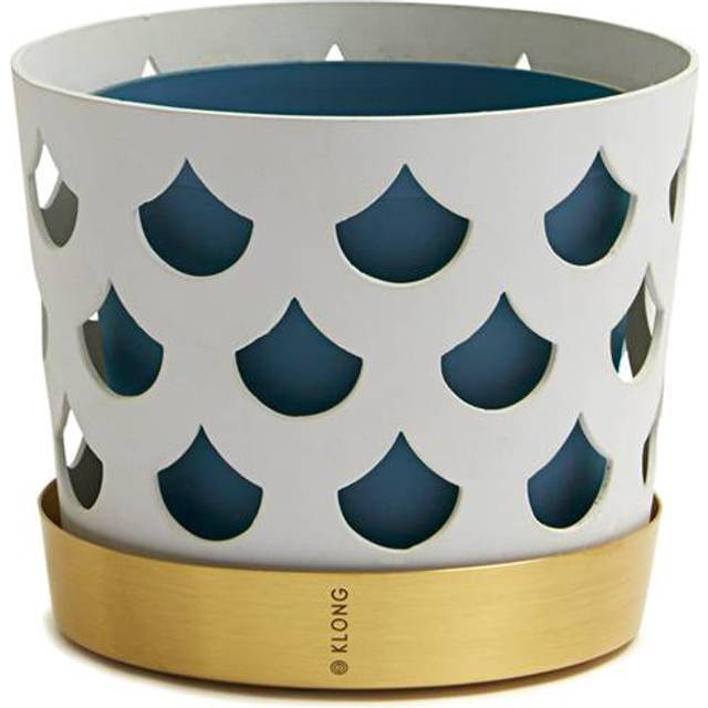 Klong - Trio Flower Pot - Liten, Drop, Vit - Krukor &amp; vaser - Ania Pauser - Guld,Vit,Blå