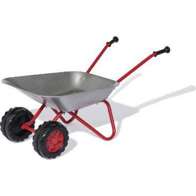 rolly toys Metal Wheelbarrow with 2ÃÂDouble Front Wheel Tyre Red/Grey