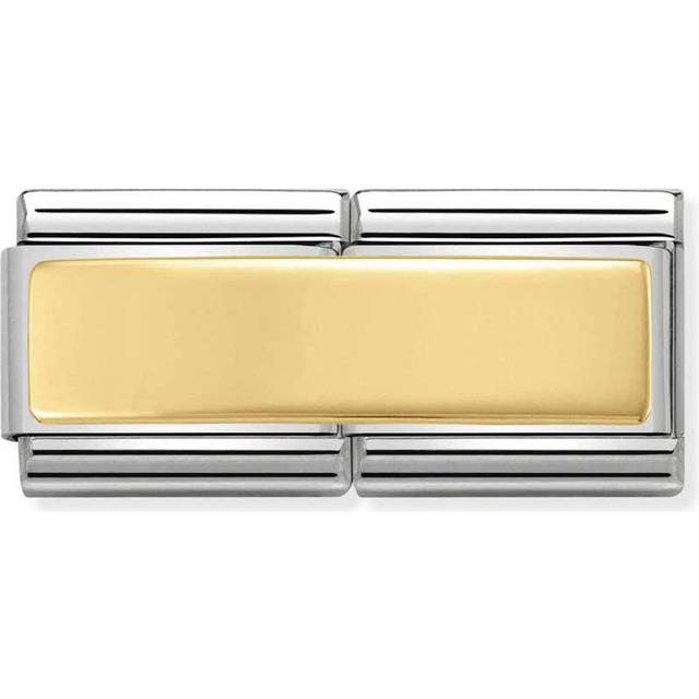 Nomination Classic Gold Engravable Double Plate Charms