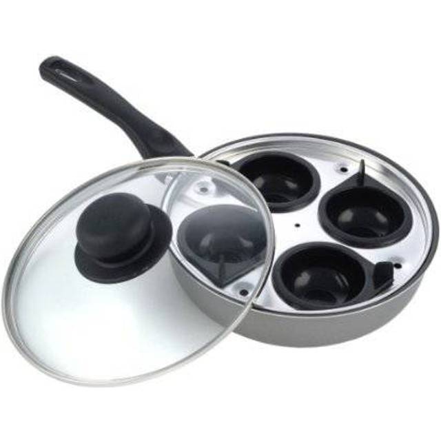 Sapphire P063 20 cm 4-Cup Egg Poacher , Black