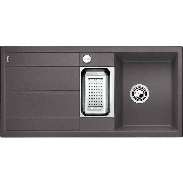 Metra 1.5 Bowl Inset Kitchen Sink - Rock Grey (1,000mm L X 500mm W)