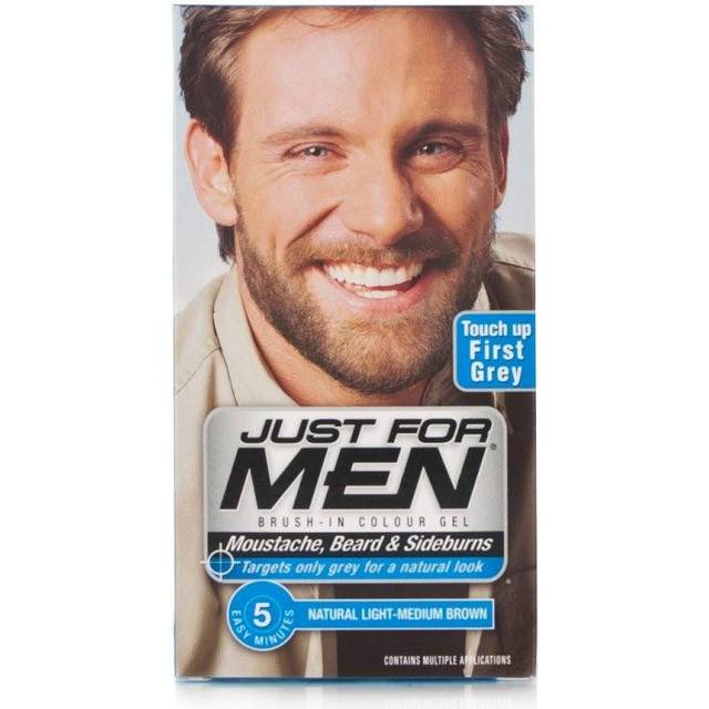 Just For Men Moustache & Beard Light-Medium Brown Hair Dye M-30
