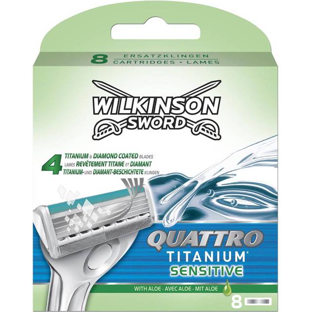 Wilkinson Sword Quattro Essential 4 Precision Sensitive - 8 rakblad (Prenumeration: Varje månad)