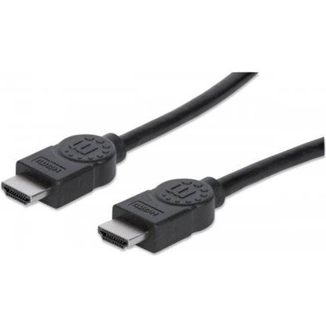 Manhattan HDMI Anslutningskabel HDMI-A-kontakt, HDMI-A-kontakt 10.00 m Svart 322539-CG 4K UHD HDMI-kabel
