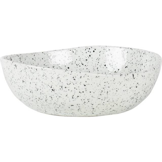 Olsson & Jensen Poppi sopp/pastatallrik vit-svart - Svart