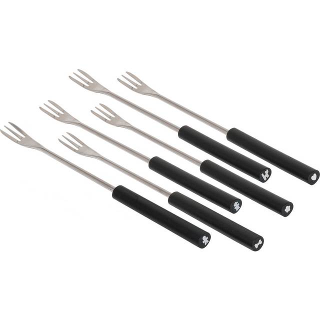 Alessi - Mami Bourguignonne Fork Set - edelstahl/schwarz/L 27cm - black (27.0cm)