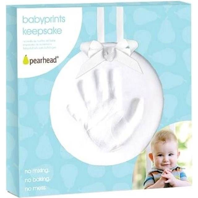 Babyprints Baby Handprint or Footprint No Bake Keepsake Ornament, Excellent Mothers Day, Christening or Baptism Gift, Gift For New Mum, 50020