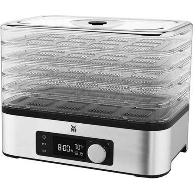 WMF 0415250011 Dehydrator Snack Frukt & Svamptork 30-70 Grader 5 Torkställ Överhettningsskydd Timer 250 W