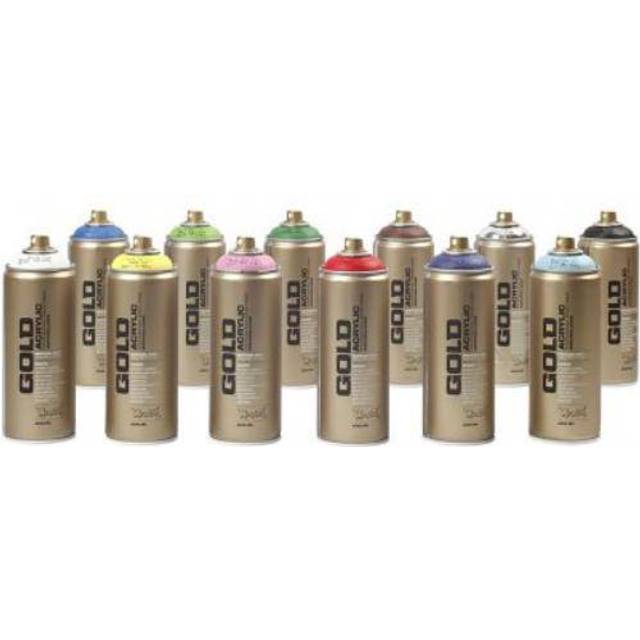 Sprayfärg - 12 Burk, 400 ml - Montana - Sprayfärg