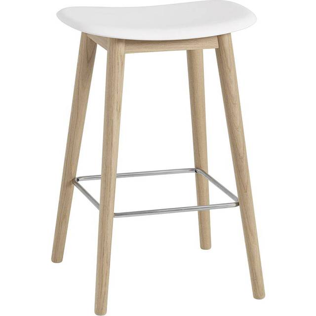 Muuto Fiber counter stool barpall 65 cm Ochre-oak