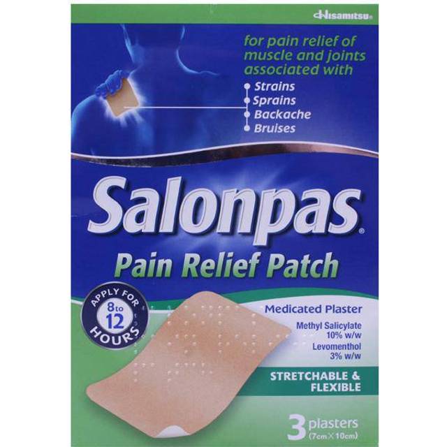 Salonpas Pain Relief Patch Plasters 3