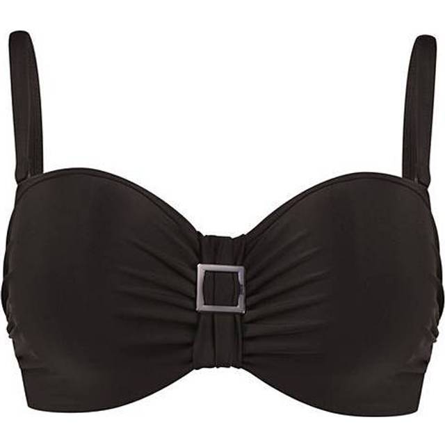 Panache Womens Anya Bandeau Multiway Bikini Top - Black Polyamide - Size 30GG