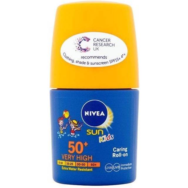 NIVEA SUN Kids Caring Roll-On Sun Cream 50+ Very High 50ml