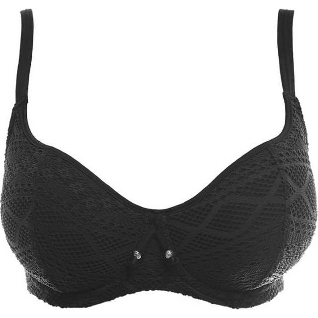 Freya Womens Sundance Sweetheart Bikini Top - Black Nylon - Size 32F