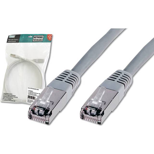 CAT 5e SF-UTP patch cord, Cu, PVC AWG 26/7, length 7 m, color grey