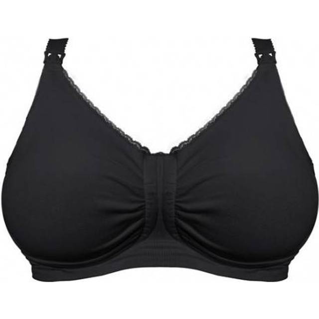 Carriwell Gel Support Padded Maternity Nursing Bra Black