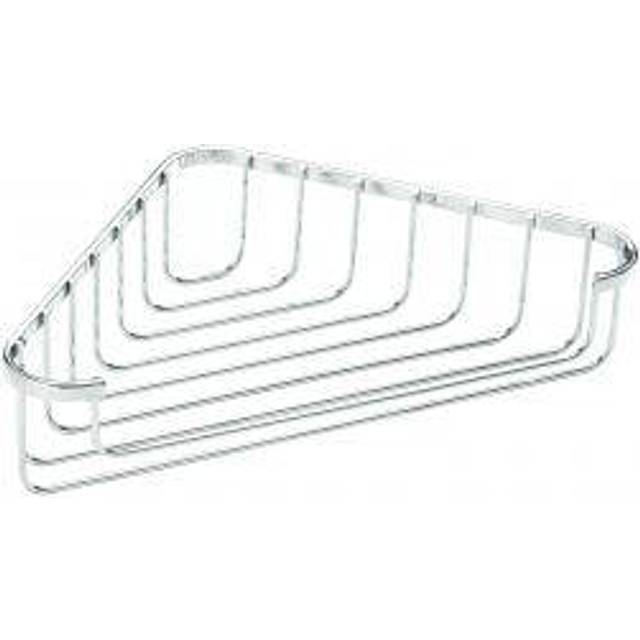 Stainless Steel Corner Shower Caddy Basket Storage Organiser, Chrome - Croydex
