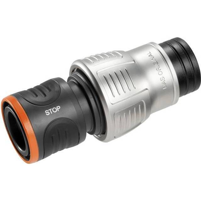 Gardena Premium stoppkontakt 19 mm (3/4 tum): Stoppkontakt, snabbt redskapsbyte, kinkskydd, hög hållkraft, frostsäker, levereras förpackad (18254-20)