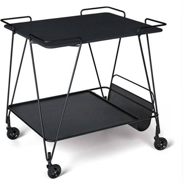 GUBI Matégot Trolley serving trolley Black