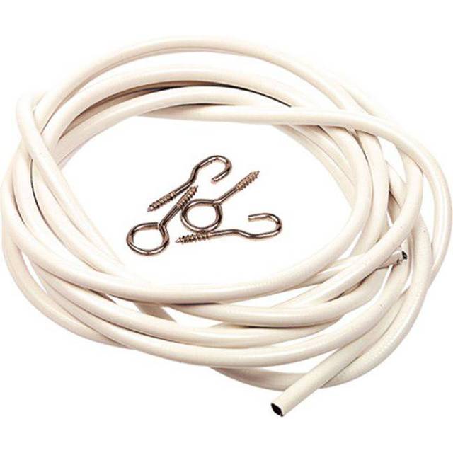 Gardinspiral 1842-5, 5m, Vit, Habo 26013