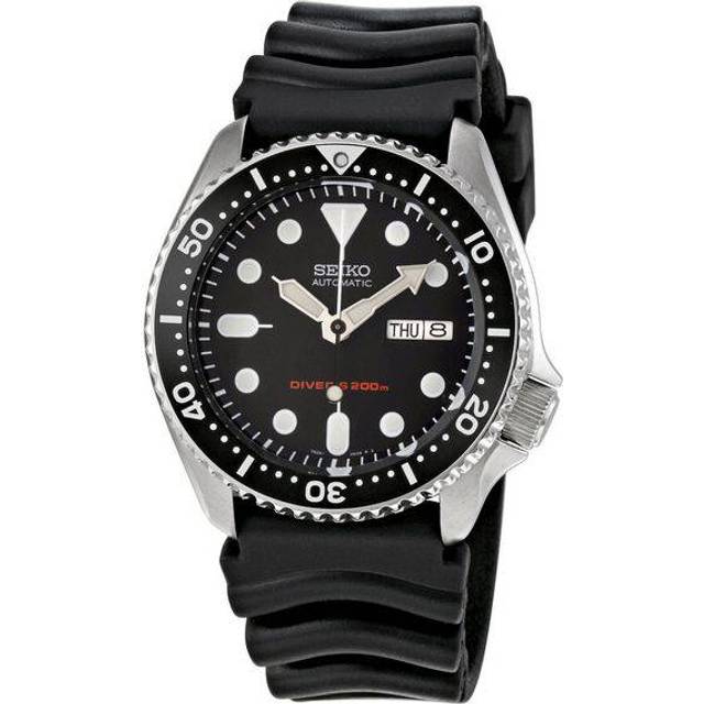 Seiko SKX Diver's Automatic Black Dial and Rubber Strap Men's Watch SKX007K1