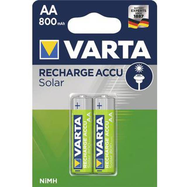 Varta Solar Garden Lights AA HR6 800mAh Rechargeable Batteries | 2 Pack