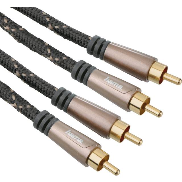 Hama Kabel Audio 2xRCA-2xRCA Pro Svart 1.5m