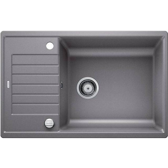 Zia Single Bowl Inset Kitchen Sink - Alu Metallic (780mm L X 500mm W)