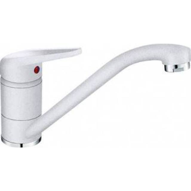 FRANKE Polar White Kitchen Sink tap with Fixed spout Made of Granite Princess II 115.0470.658, Medium-Sized