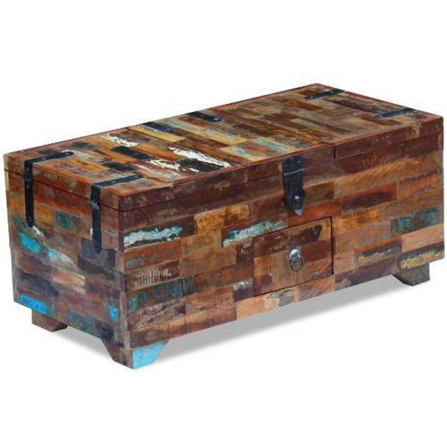 vidaXL Coffee Table Solid Mango Wood 80x40x35 cm - Brown