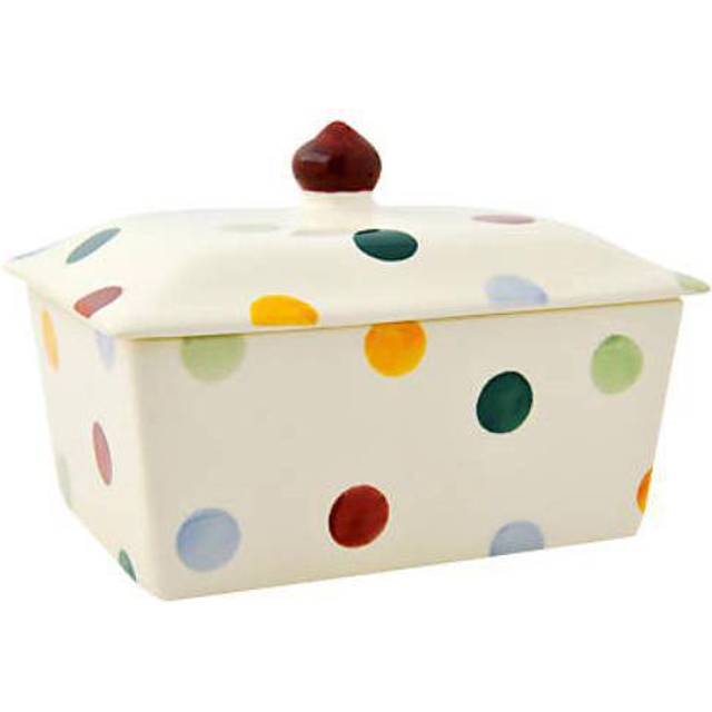 Emma Bridgewater Polka Dot Earthenware Butter Dish, Multi