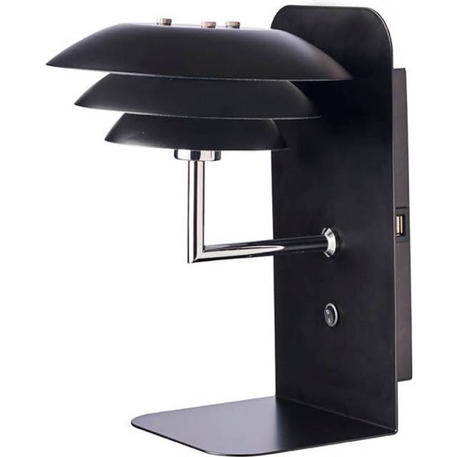 DybergLarsen - DL20 USB Shelf incl. Lamp Black DybergLarsen