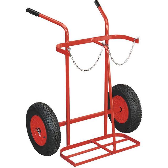 Sealey ST28P Welding Bottle Trolley with Pneumatic Tyres - 2 Bottle