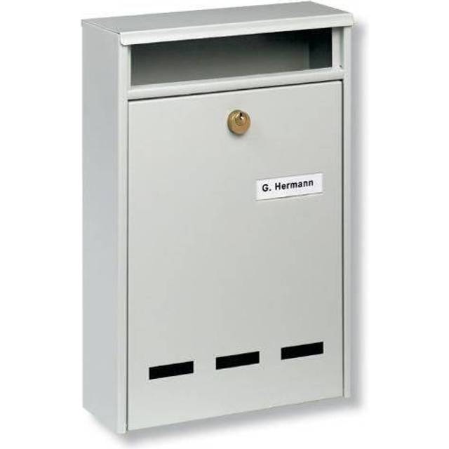 Burg-W?chter Wismar 772 W Letter Box Installations for Wall Mounting, White