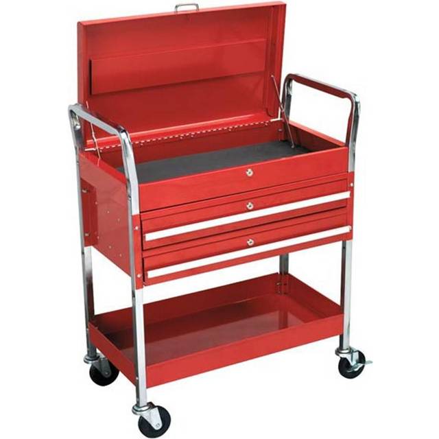 Sealey CX1042D Trolley 2-Level Heavy-Duty with Lockable Top & 2 Drawers
