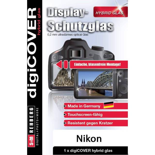 digiCOVER Hybrid Glass Display Protection Foil for Nikon D750