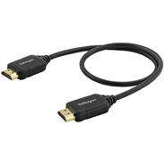 StarTech.com Premium Höghastighets HDMI-kabel med Ethernet - 4K 60Hz - 0,5m - HDMI-kabel med Ethernet - HDMI hane till HDMI hane - 50 cm - svart - för P/N: KITBXDOCKPEU, KITBXDOCKPNA, KITBXDOCKPUK, KITBZDOCK, USBC-HDMI-CDP2HD4K60