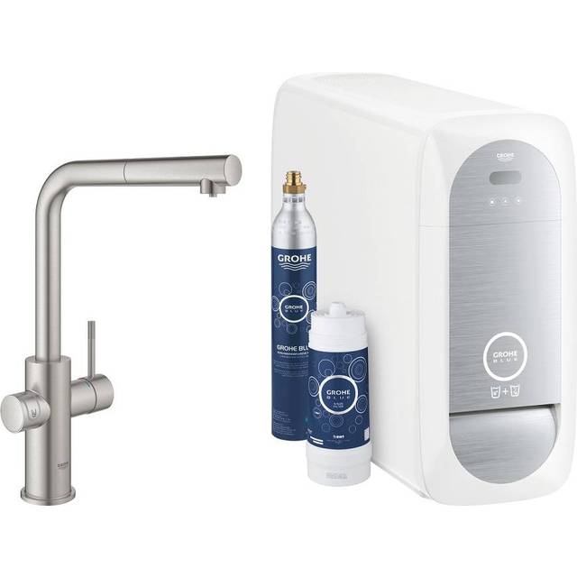 GROHE Blue Home - L-pip - Utdragbar - Supersteel