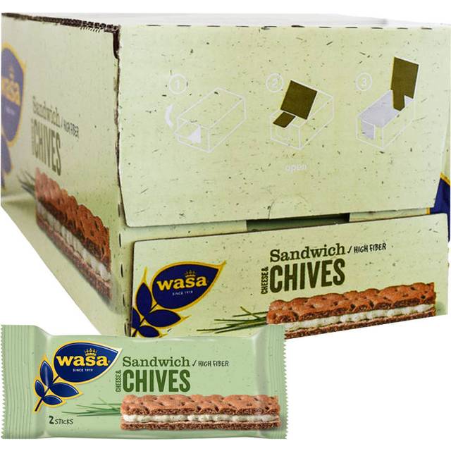 Wasa Sandwich Cheese & Chives 24-pack