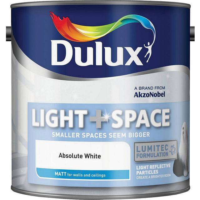Dulux Light + Space Matt Absolute White, 2.5L
