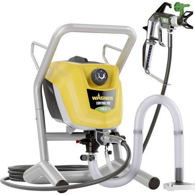 WAGNER Airless färgspruta Control Pro 250 M till lacker, lasyrer, tak- och väggfärger inom- och utomhus, 15 kvadratmeter-2 min, tryckreglering upp till 110 bar, slang 9 m